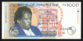 World Banknotes - Mauritius - 1000 Rupees 1998 Charles G. Duval (P. 47) - UNC