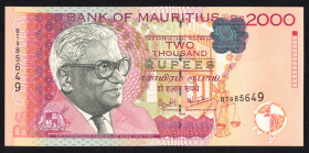 World Banknotes - Mauritius - 2000 Rupees 1999 Seewoosagur Ramgoolam (P. 55) - a.UNC/UNC