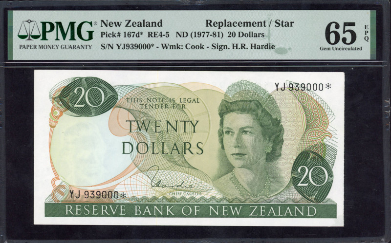 World Banknotes - New Zealand - 20 Dollars ND (1967-81) Elizabeth II Replacement...