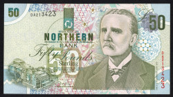 World Banknotes - Northern Ireland - Northern Bank - 50 Pounds 8.10.1999 (P. 200a) - Sir Samuel Davidson - UNC