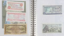 Banknotes world in albums - Africa - Collection. in album with African banknotes incl. Angola, Zaire, Mozambique, Madagascar, Seychelles, Mauritius, G...