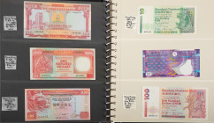 Banknotes world in albums - Asia - Album banknotes Asia among which Thailand, Macau, India, Sri Lanka, Cambodia, Laos, Bhutan, Japan, Hong Kong, etc. ...