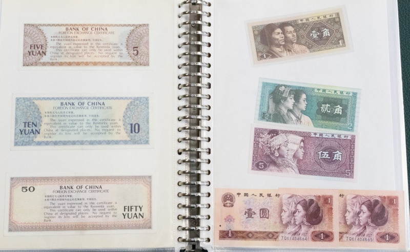 Banknotes world in albums - Asia - Collection in album with Asian banknotes incl...