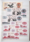 Banknotes world in albums - China - Album banknotes China 1930's-1940's among which (central) bank of China, Custom Gold Units + 1960's: 1 Jiao (5) + ...
