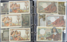 Banknotes world in albums - France - Impressive French collection (period 1792-2000) of appr. 145 pcs with many different dates, varieties & Picknumbe...