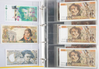 Banknotes world in albums - France - Album banknotes France among which 100 NF 1963, 500 Francs 1930, 1000 Francs 1925, etc. - Total approx. 72 pcs.