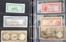 Banknotes world in albums - French Indo-China - Album banknotes French Indo China, Laos, Cambodia, (South) Vietnam, etc.