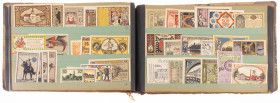 Banknotes world in albums - Germany - Emergency Notes - Album with Notgeld and some inflation banknotes, approx. 500 pcs.