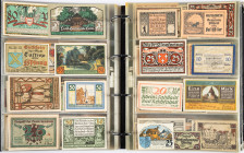 Banknotes world in albums - Germany - Emergency Notes - Album Notgeld Germany - Total approx. 300 pcs.