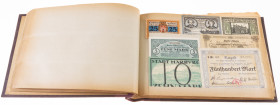 Banknotes world in albums - Germany - Emergency Notes - Lieban album banknotes mainly Notgeld + inflation Germany - Total approx. 325 pcs.
