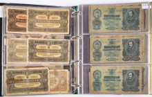 Banknotes world in albums - Hungary - Album banknotes Hungary among which 20 Pengö 1930, P. 121-131, Russian occupation, etc. - Total approx. 118 pcs....