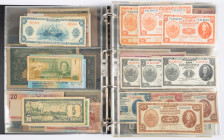 Banknotes world in albums - World - Very attractive collection of many better banknotes in 2 albums aw Austria, Bermuda, Burma, B.Congo, Faroer, Fiji,...