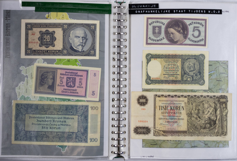 Banknotes world in albums - World - Collection in album with World banknotes inc...