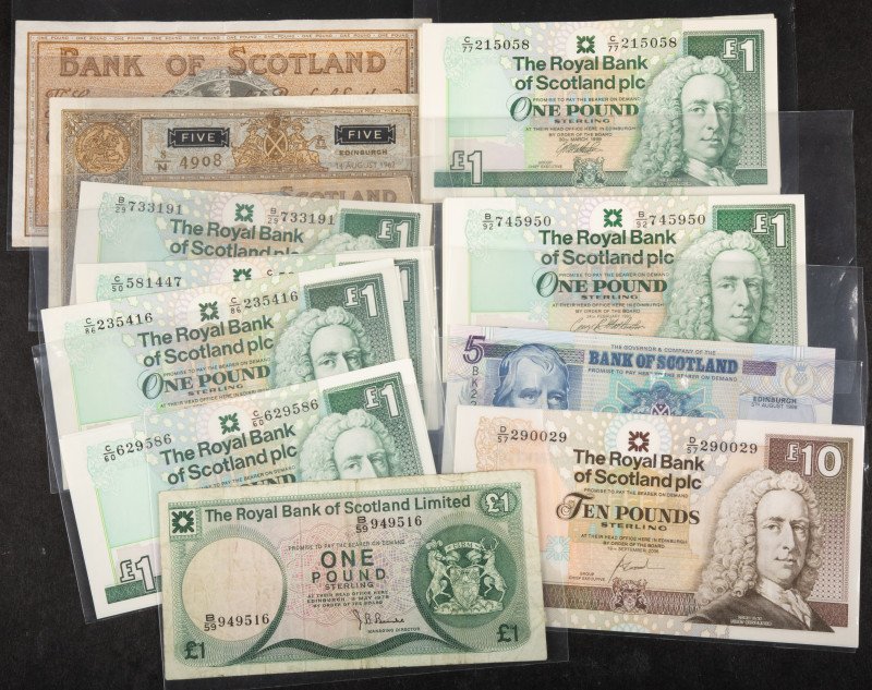 Banknotes world in boxes - Scotland - Small box with banknotes Bank of Scotland ...