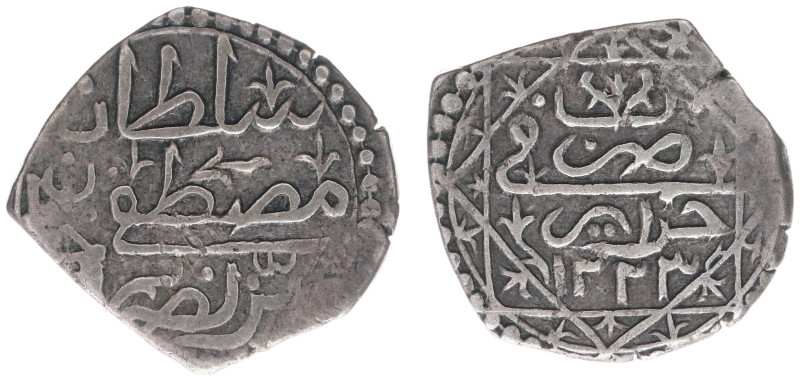 Algeria - Ottoman Empire - Mustafa IV (1807-1808) - ⅛ Budju AH1223, Jaza'ir mint...