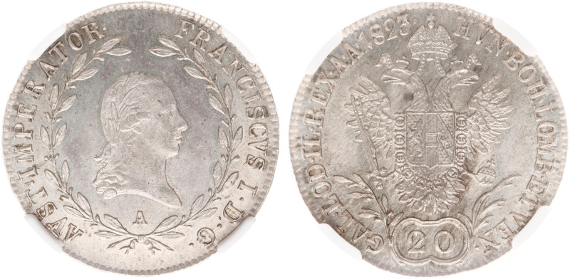 Austria - Empire - Franz II (1792-1835) - 20 Kreuzer 1823-A (KM2142, Her.746, AN...