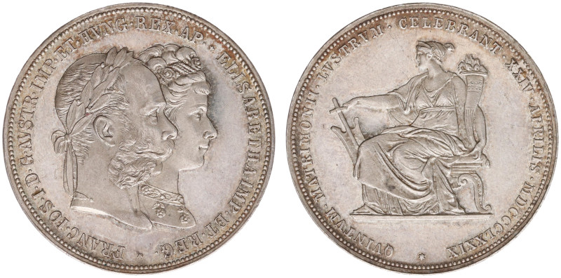 Austria - Empire - Franz Joseph I (1848-1916) - 2 Gulden 1879-A - Silver Wedding...