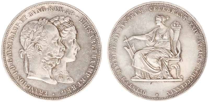 Austria - Empire - Franz Joseph I (1848-1916) - 2 Gulden 1879-A - Silver Wedding...