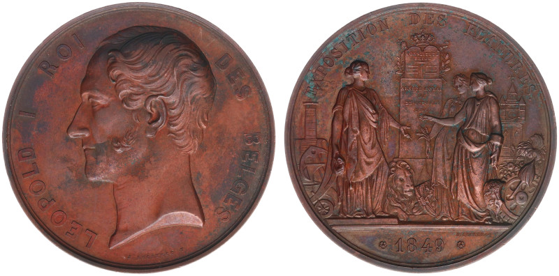 Belgium - Medals & Tokens - 1849 - Medal 'Exposition des Flandres' by J. Leclerc...