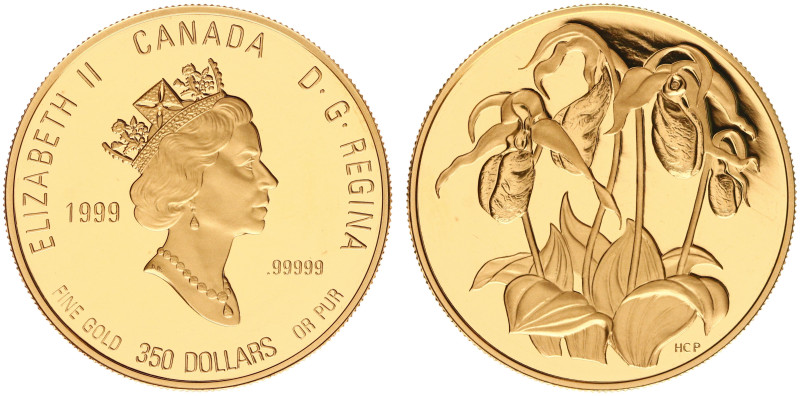 Canada - Elizabeth II (1952-2022) - 350 Dollars 1999 - Provincial Flower Series ...