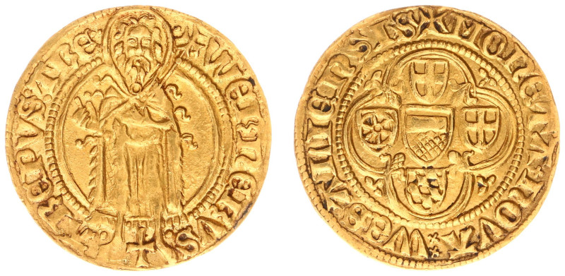 Deutschland - Mittelalter - Trier - Werner von Falkenstein (1388-1418) - Goldgul...