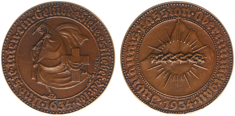 Deutschland - Medals & Tokens - 1934 - Medal 'Jubiläums Passion Oberammergau' by...