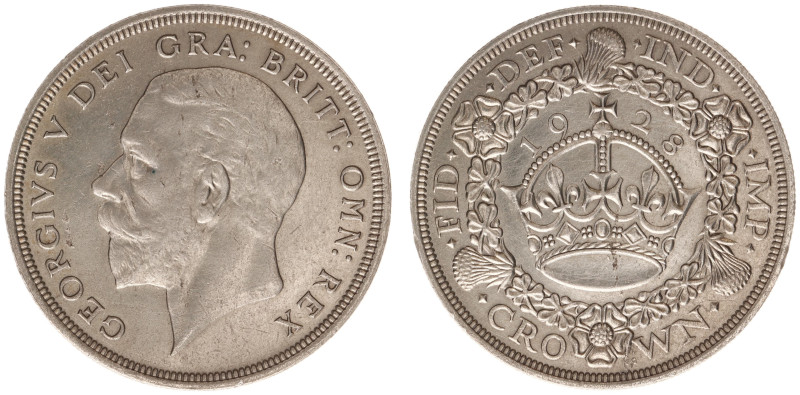 England - House of Windsor (1910- ) - George V (1910-1936) - Crown 1928 (KM836, ...