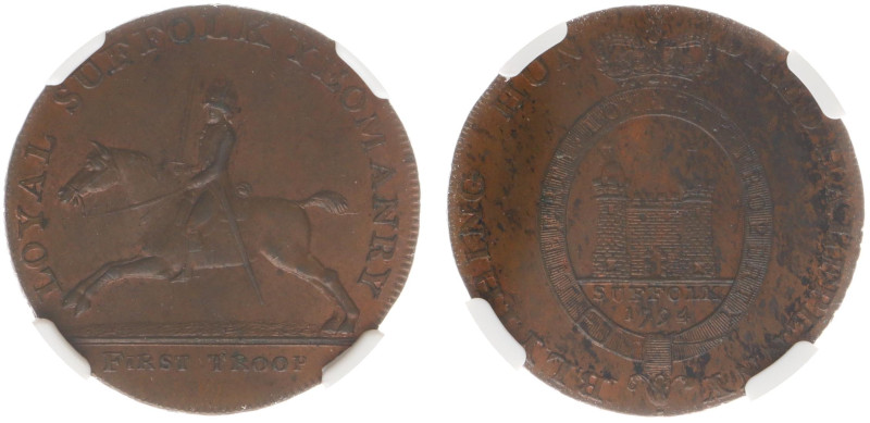 England - Medals & Tokens - Suffolk, Blything - Halfpenny 1794 (D&H-19) - Obv: Y...