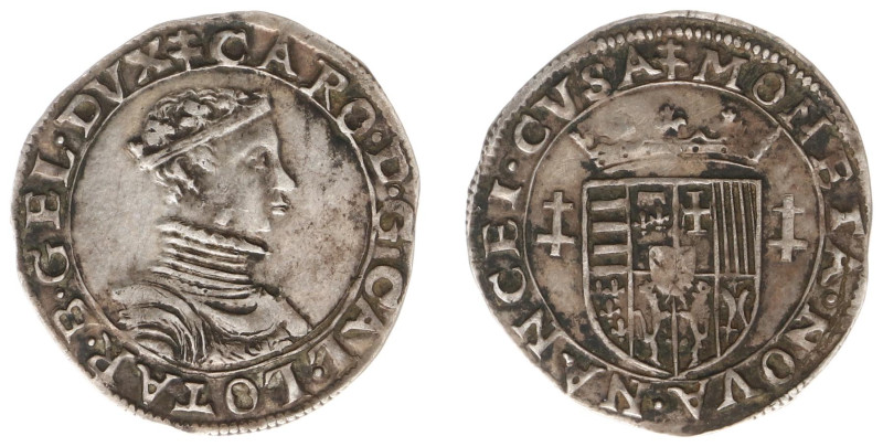 France - Lorraine - Charles III (1545-1608) - Quart de Teston au buste juvénile ...