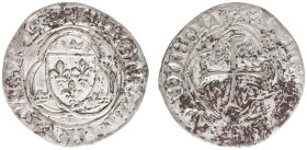 France - Royal (987-1793) - Charles VIII (1483-1498) - Blanc à la couronne de Bretagne nd. (after1491), Nantes (Dupl.591) - Obv: Crowned arms within a...