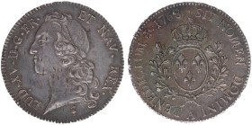 France - Royal (987-1793) - Louis XV (1715-1774) - Ecu au bandeau 1768-A (KM512.1, Gad.322) - Obv: Head left / Rev: Crowned arms within branches - 29....