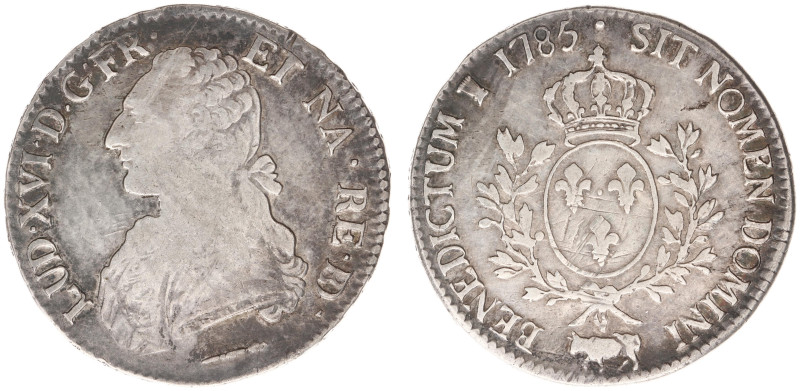 France - Royal (987-1793) - Louis XVI (1774-1793) - Ecu de Béarn aux branches d'...