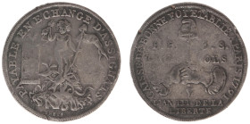 France - First Republic - Constituency (1791-1793) - 3 Sols l'an III (1791), Caisse de Bonne Foi by Thevenon (Maz.117, cf. VG.235) - Obv: Genius with ...