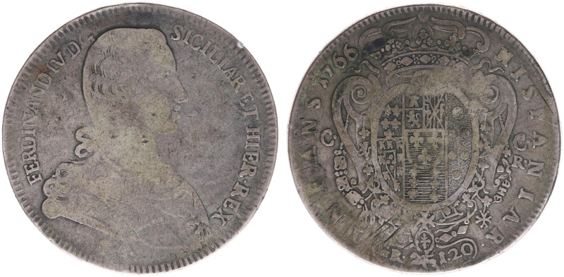 Italy - Naples - Ferdinando IV (1759-1799 - 1st Reign) - 120 Grana (Piastra) 176...