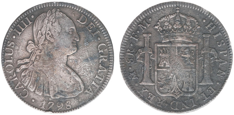 Mexico - Charles IV (1788-1808) - 8 Reales 1798-FM (KM109, AC.804) - Obv: Draped...