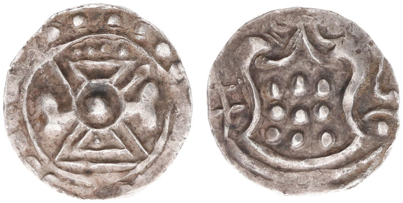 Myanmar/Burma - Pyu Kingdoms - Coins with bhadrapitha - AR ¼ Unit ND (c. 638-800...