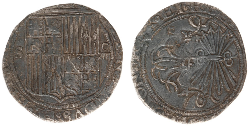 Spain - Ferdinand & Isabel (1474-1516) - 4 Reales nd., Seville (AC564, Cayon2808...