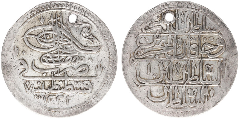 Turkey - Mustafa IV (1807-1808) - Piastre AH1222/1, Qustantiniyya (KM539, Dam.29...