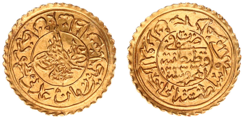 Turkey - Mahmud II (1808-1839) - ¼ New Adli Altin AH1223/20, Qustantiniyya al-Ma...