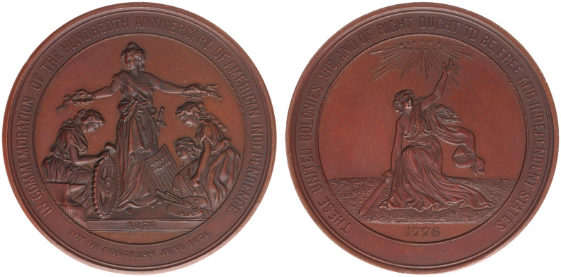 USA - Medals & Tokens - 1876 - Medal 'Commemoration of the hundredth anniversary...