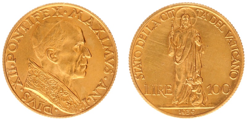 Vatican City - Pius XII (1939-1958) - 100 Lire 1939-I (KM30.1, Gig.97, Fr.286) -...