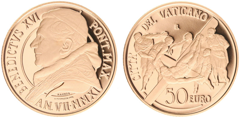 Vatican City - Benedict XVI (2005-2013) - 50 Euro 2011 - Pauline Chapel Restaura...