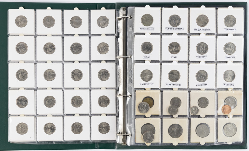 Coins world in albums - Austria - Lot coins Austria incl. silver 25, 50, 100 & 5...