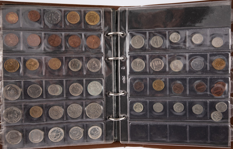 Coins world in albums - World coins - Album with world coins a.w. Austria, USA, ...