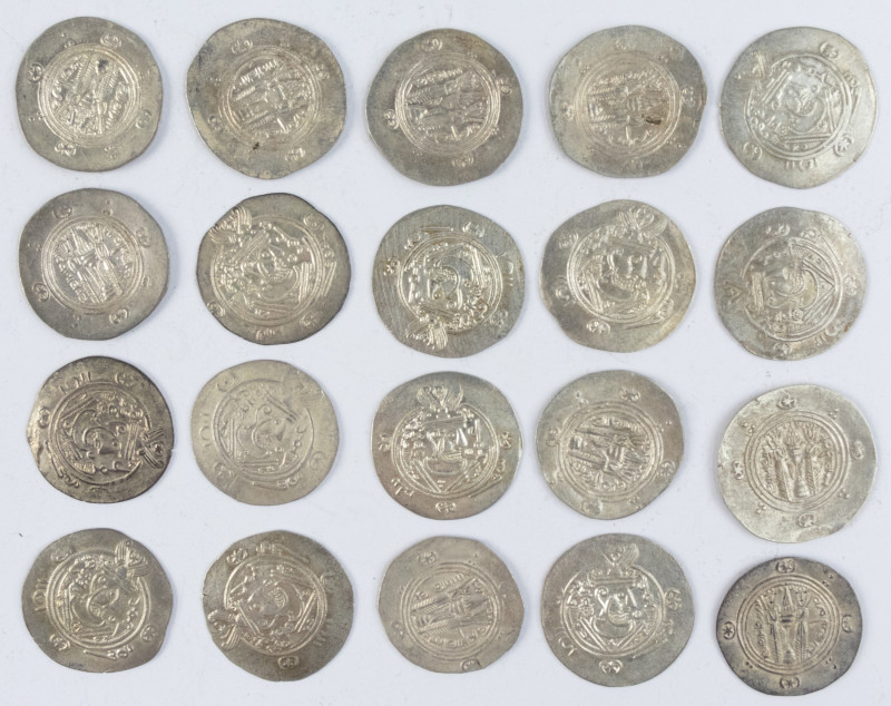 Coins world in boxes - Arabian Empires - Arab-Sasanian, Tabaristan, Umar (771-78...