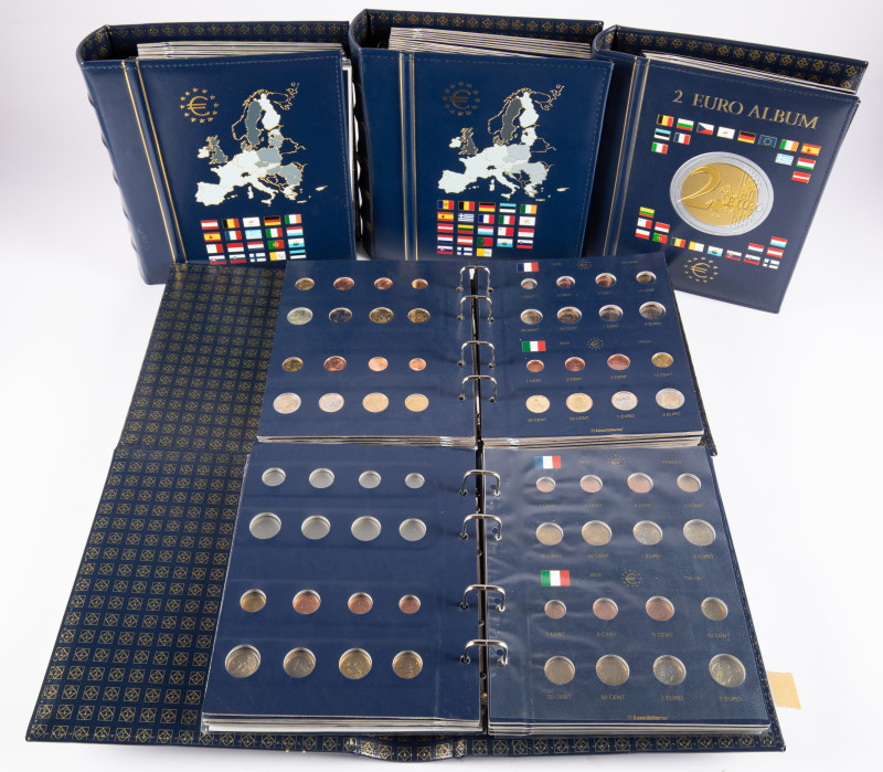 Coins world in boxes - Euro's - Box with collection1 and 2 Euro commemorative co...