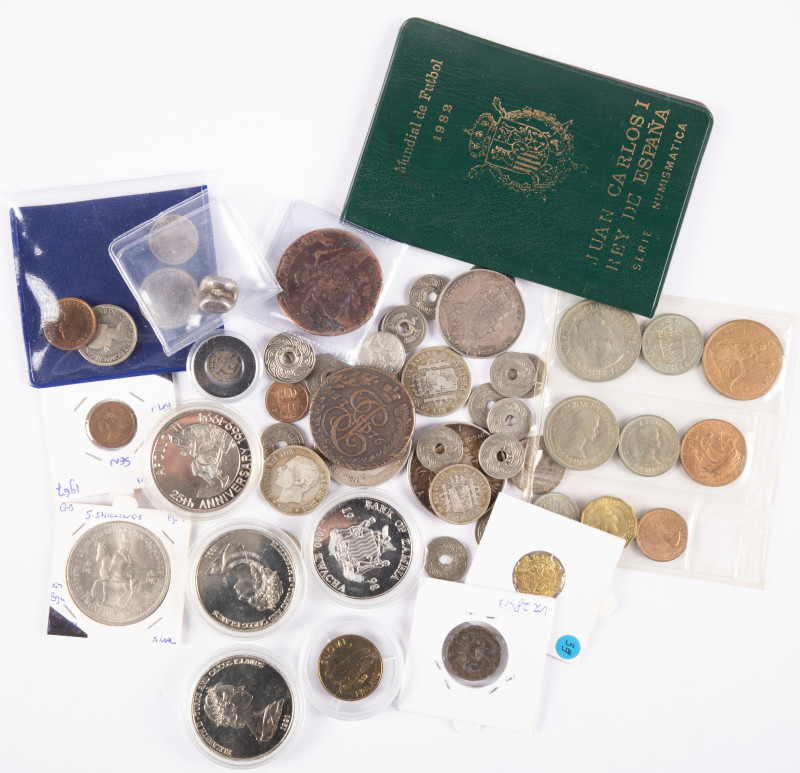 Coins world in boxes - World coins - Box with world coins incl. some crown-size ...