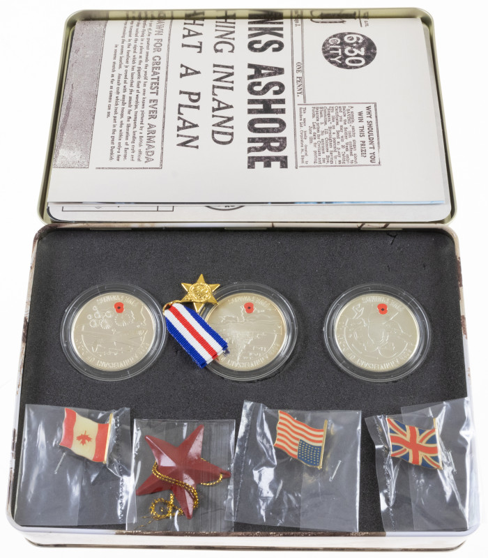 Coins world in boxes - World coins - Collection '60th Ann. D-Day Landings' cont....