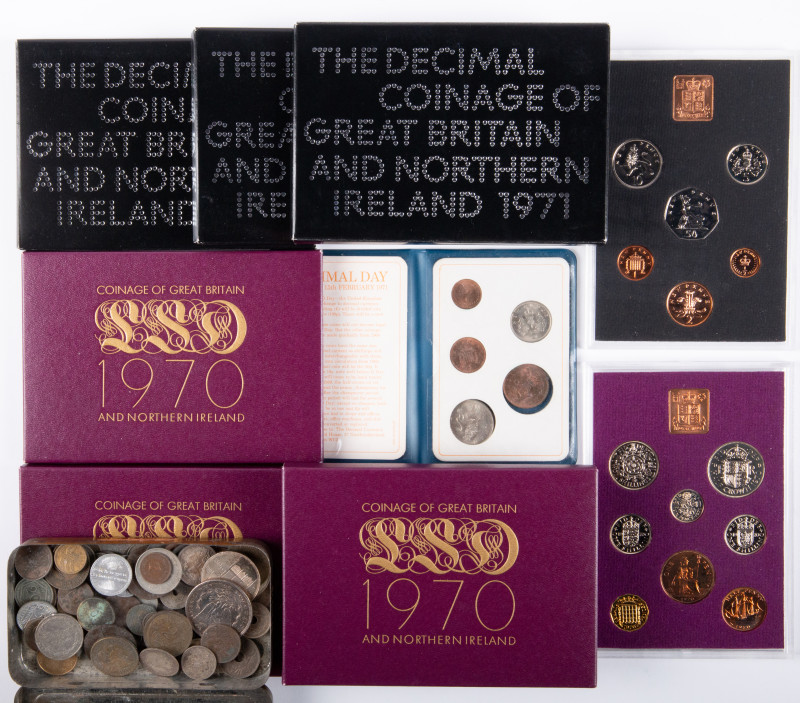 Coins world in boxes - World coins - Small lot with world coins incl. USA, Germa...