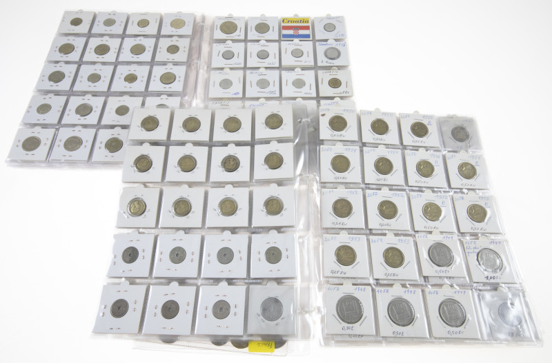 Coins world in boxes - World coins - Collection with world coins in album a.w. F...